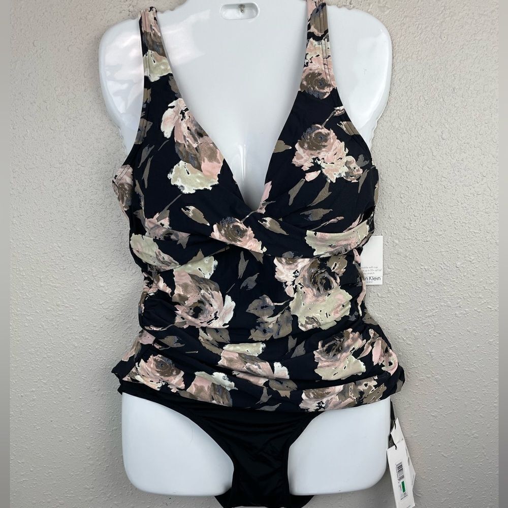 NWT Calvin Klein Swimwear Matching Tankini and Bottoms Size L
